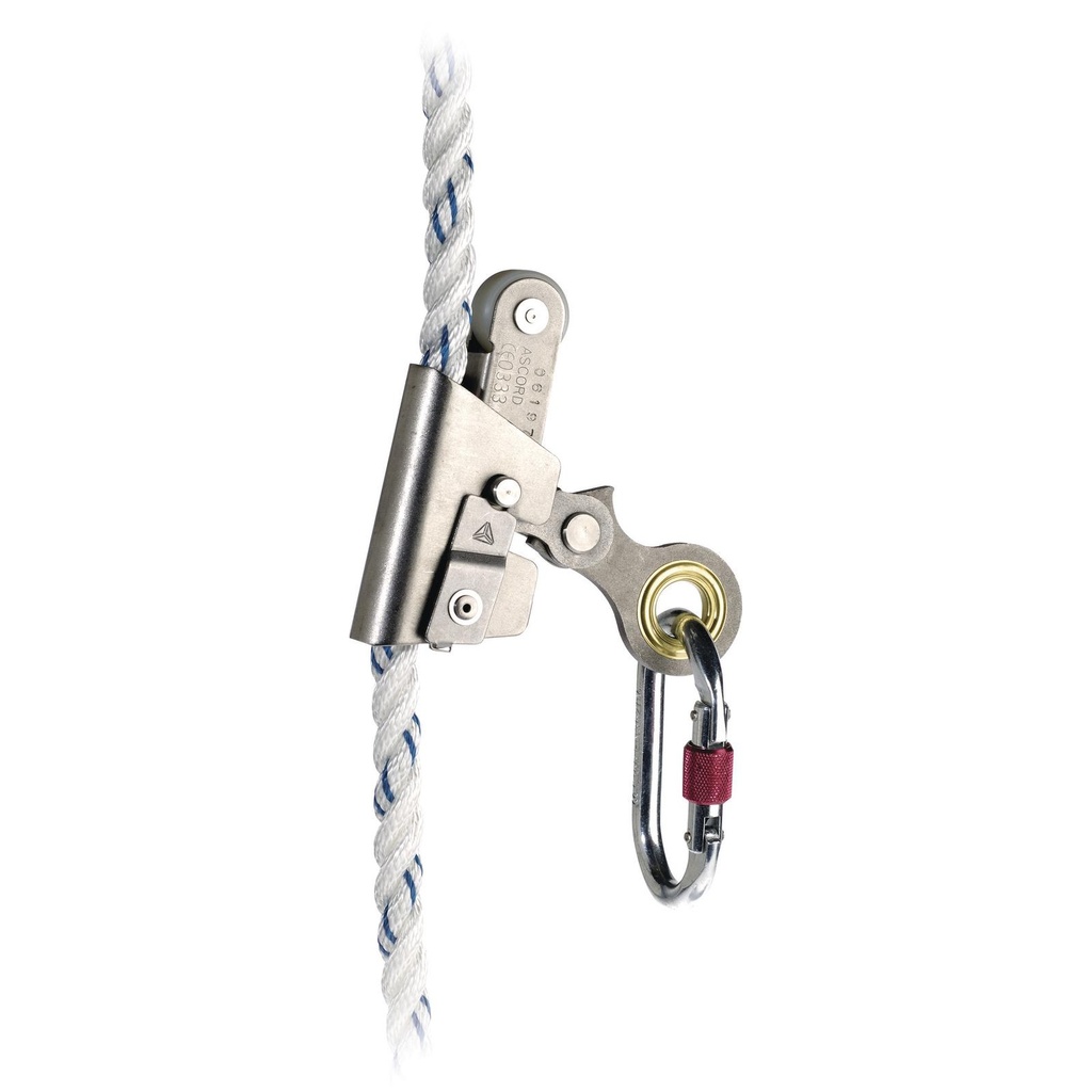 ASCORD SLIDING GUIDED FALL ARRESTER ON Ø 14 MM + 1 AM002 KARABINER