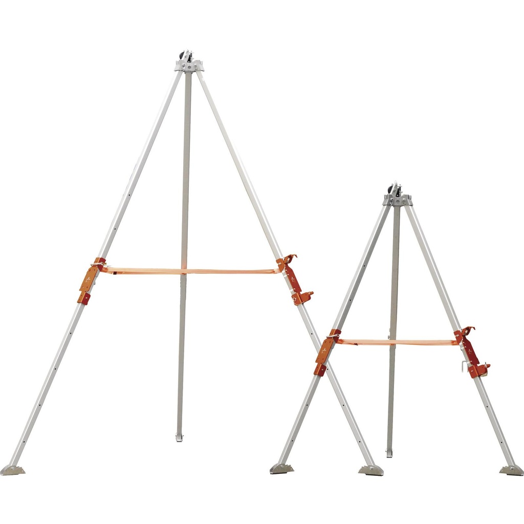 TELESCOPIC ALUMINIUM TRIPOD, ADJUSTABLE FROM 1,20 TO 1,97 M + 3 TRIPOD HEAD ANCHOR POINTS