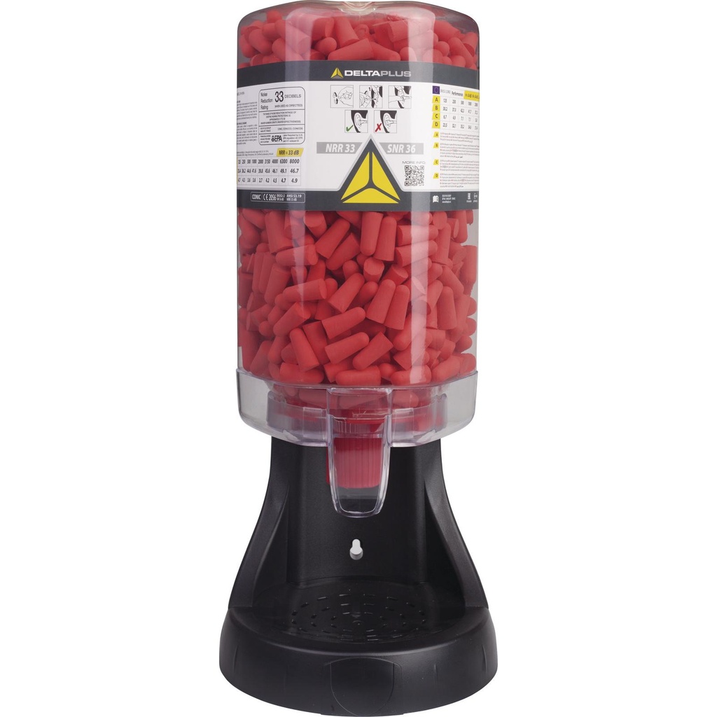 EARPLUGS DISPENSER WITH 500 PAIRS OF CONIC500
